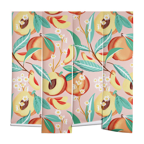 83 Oranges Peach Season Wall Mural