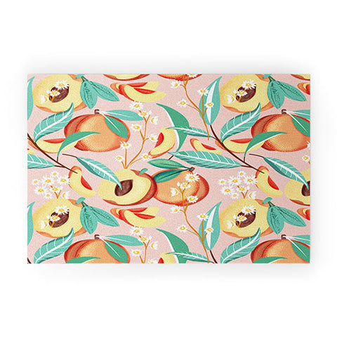 83 Oranges Peach Season Welcome Mat