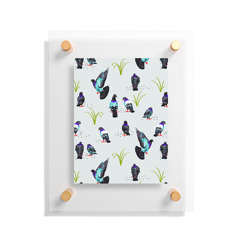 83 Oranges Pigeon Park Floating Acrylic Print