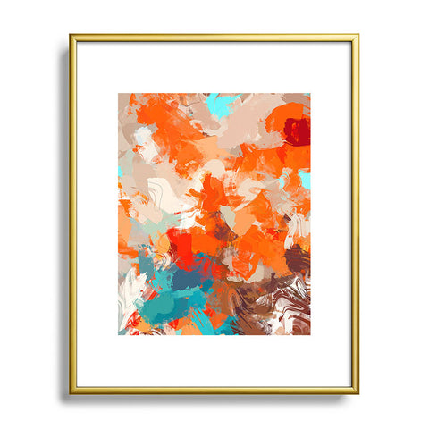 83 Oranges Pleasure Metal Framed Art Print