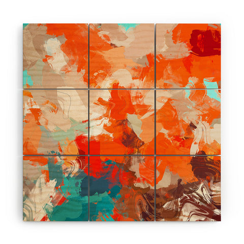 83 Oranges Pleasure Wood Wall Mural