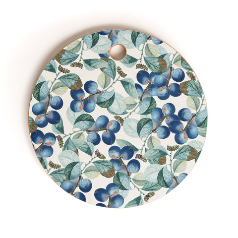 83 Oranges Plum Plum Cutting Board Round