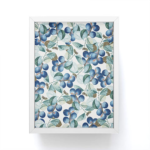 83 Oranges Plum Plum Framed Mini Art Print