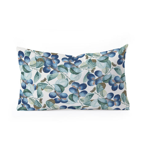 83 Oranges Plum Plum Oblong Throw Pillow