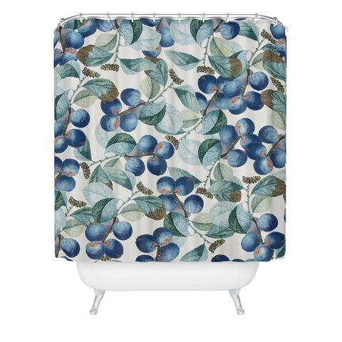 83 Oranges Plum Plum Shower Curtain