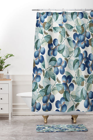 83 Oranges Plum Plum Shower Curtain And Mat