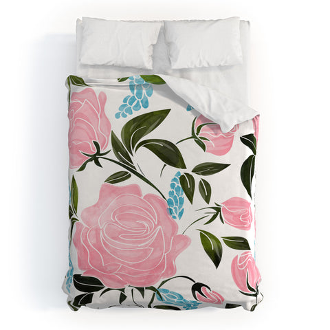 83 Oranges Rosy II Duvet Cover