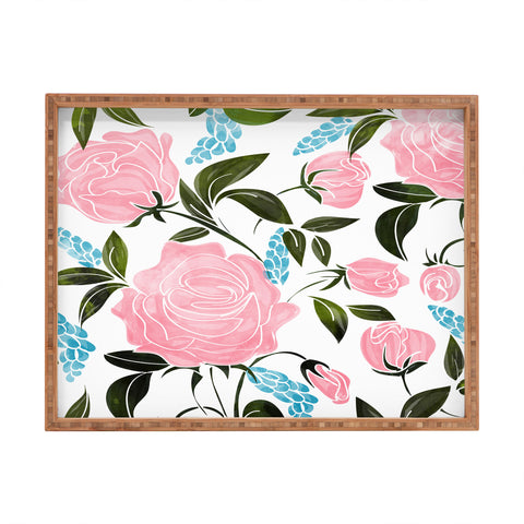 83 Oranges Rosy II Rectangular Tray