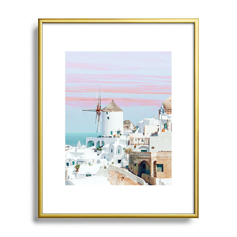 83 Oranges Scenic Greece Metal Framed Art Print