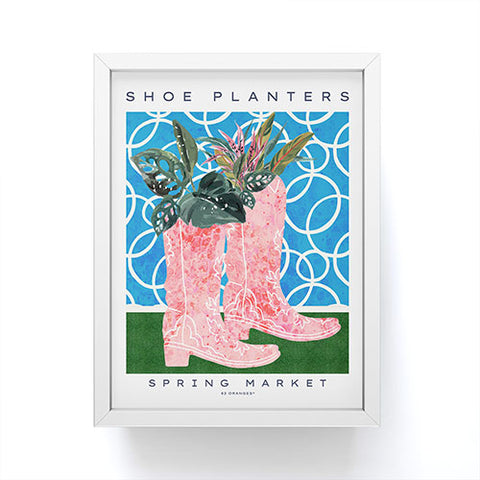 83 Oranges Shoe Planters Framed Mini Art Print