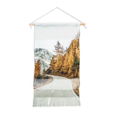 83 Oranges Snow and Golden Pine Wall Hanging Portrait