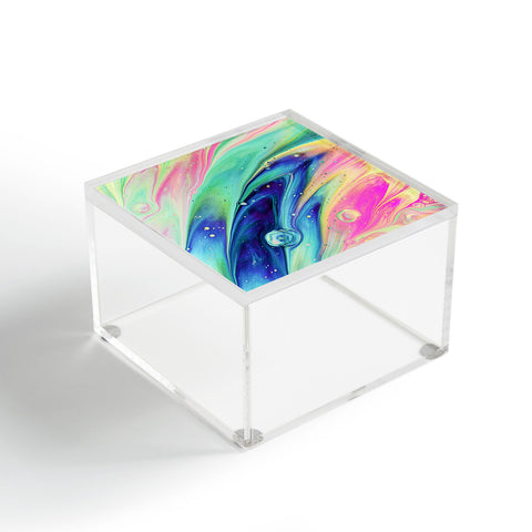 83 Oranges Space abstract Acrylic Box