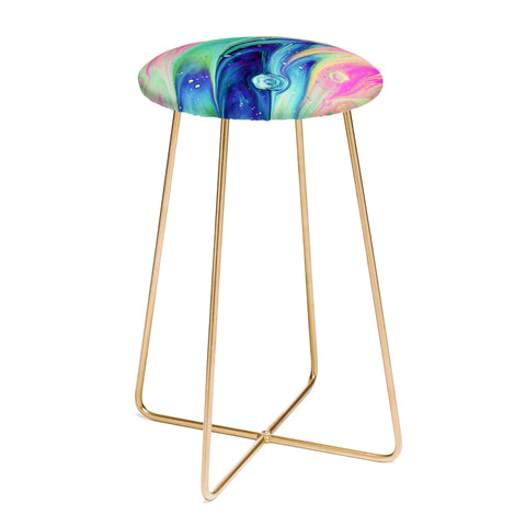 83 Oranges Space abstract Counter Stool