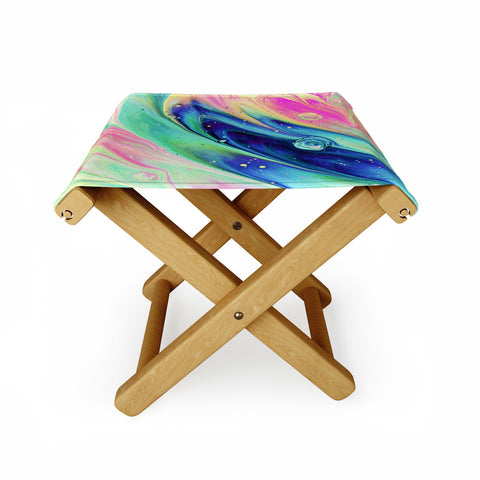83 Oranges Space abstract Folding Stool