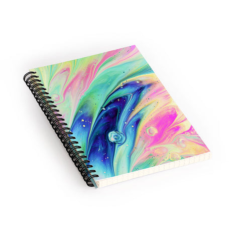 83 Oranges Space abstract Spiral Notebook