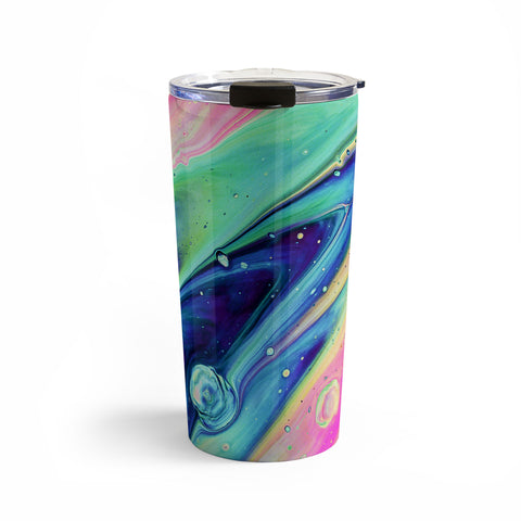 83 Oranges Space abstract Travel Mug