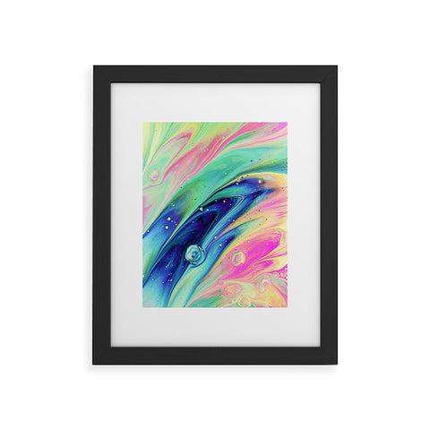 83 Oranges Space abstract Framed Art Print