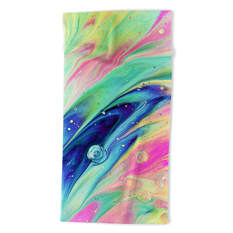 83 Oranges Space abstract Beach Towel