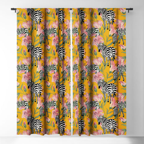 83 Oranges Striped For Life Blackout Window Curtain