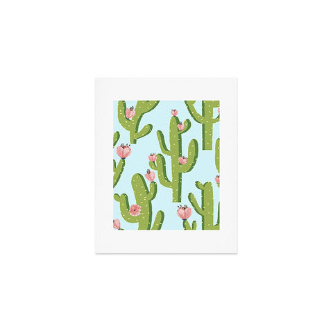 83 Oranges Summer Cactus illustration Art Print