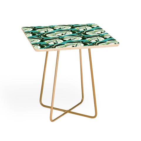 83 Oranges Summer Monstera II Side Table