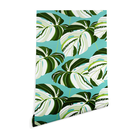 83 Oranges Summer Monstera II Wallpaper