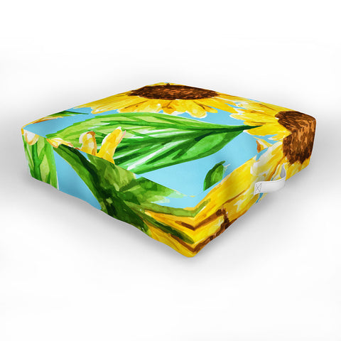 83 Oranges Sunny Valley Outdoor Floor Cushion