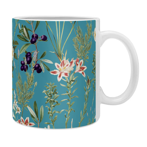 83 Oranges Teal Botanical Garden Coffee Mug