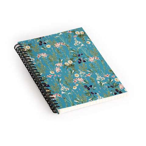 83 Oranges Teal Botanical Garden Spiral Notebook