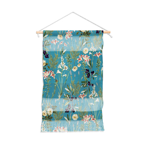 83 Oranges Teal Botanical Garden Wall Hanging Portrait