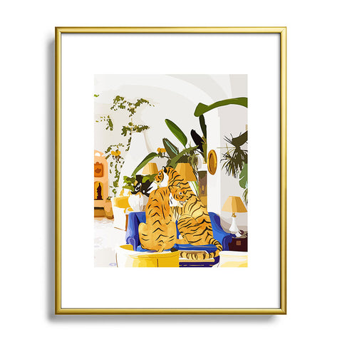 83 Oranges Tiger Reserve Metal Framed Art Print
