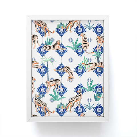83 Oranges Tigers in Morocco Framed Mini Art Print