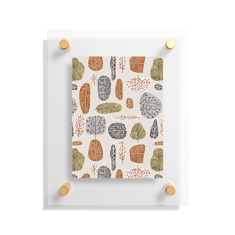 83 Oranges Tree Stamps Floating Acrylic Print