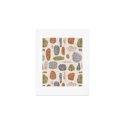 83 Oranges Tree Stamps Art Print