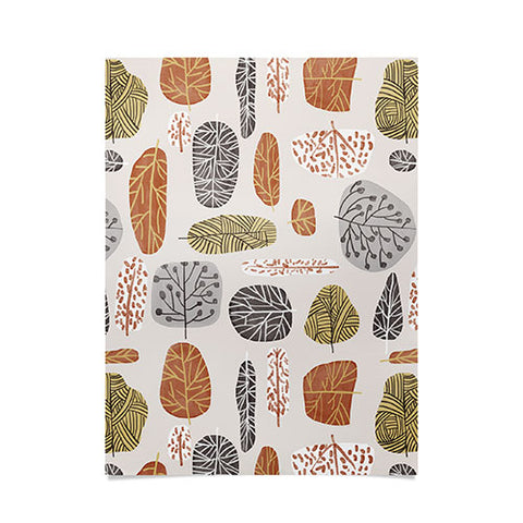 83 Oranges Tree Stamps Poster