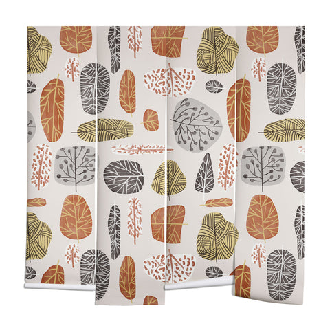 83 Oranges Tree Stamps Wall Mural