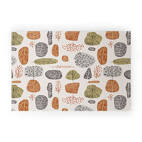 83 Oranges Tree Stamps Welcome Mat