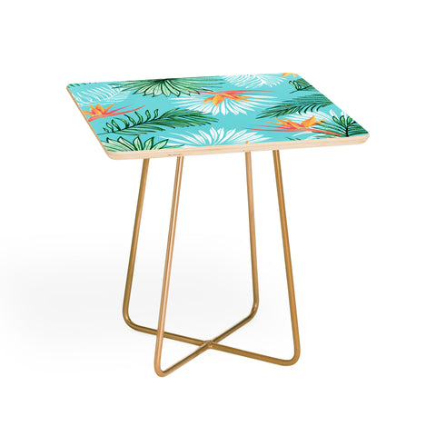 83 Oranges Tropic Palm Side Table