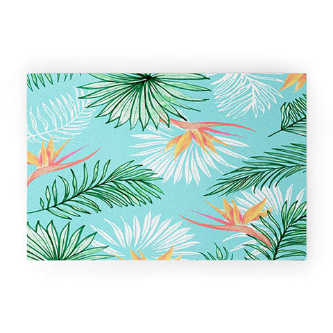 83 Oranges Tropic Palm Welcome Mat