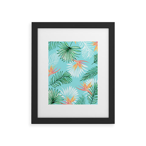 83 Oranges Tropic Palm Framed Art Print