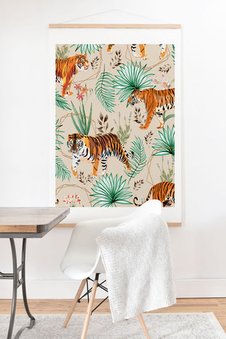 83 Oranges Tropical and Tigers Art Print And Hanger