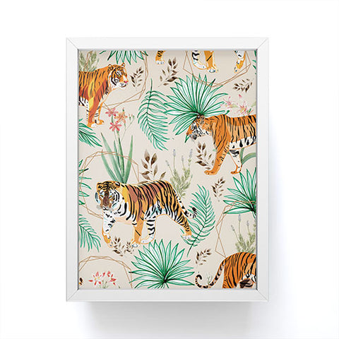 83 Oranges Tropical and Tigers Framed Mini Art Print