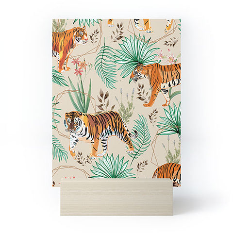 83 Oranges Tropical and Tigers Mini Art Print