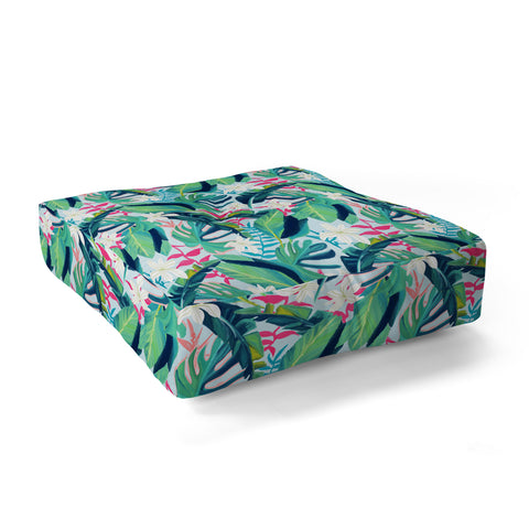83 Oranges Tropical Eye Candy Floor Pillow Square