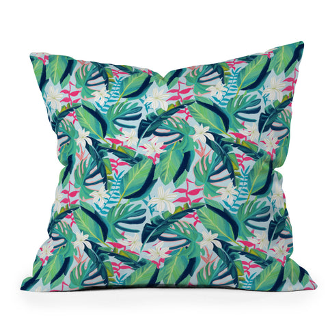 83 Oranges Tropical Eye Candy Throw Pillow