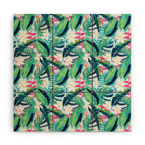 83 Oranges Tropical Eye Candy Wood Wall Mural