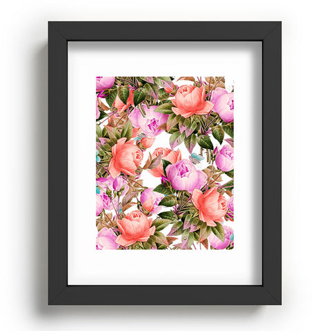 83 Oranges Tropical Flora Recessed Framing Rectangle