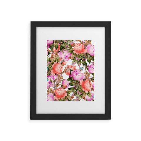 83 Oranges Tropical Flora Framed Art Print