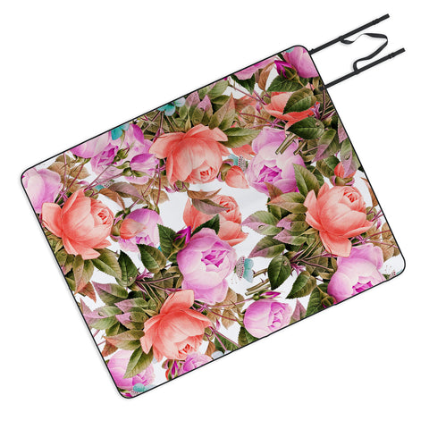 83 Oranges Tropical Flora Picnic Blanket