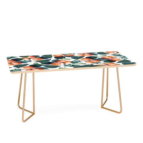 83 Oranges Tropical Fruit Pattern Coffee Table